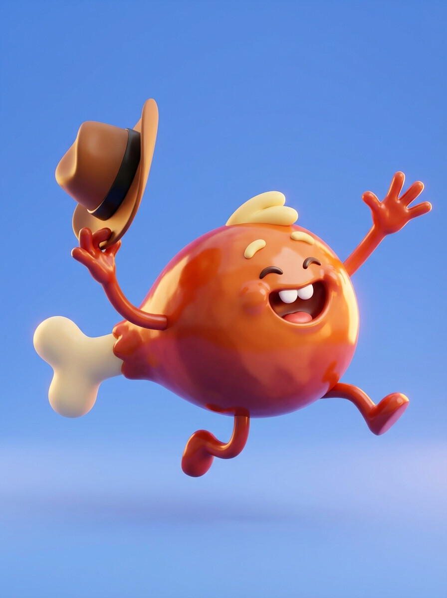 Chicken Bob, 3D brand character